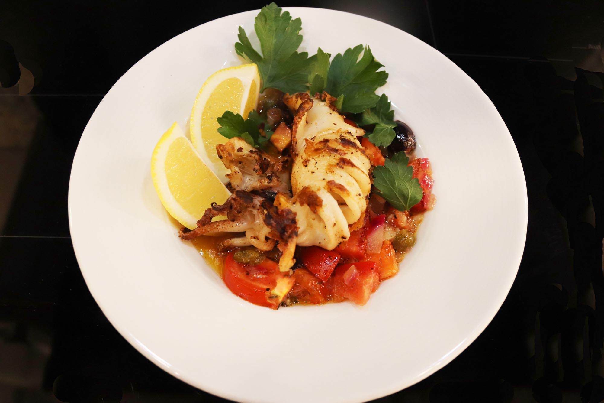 Grilled Calamari - Inspired Cuisine