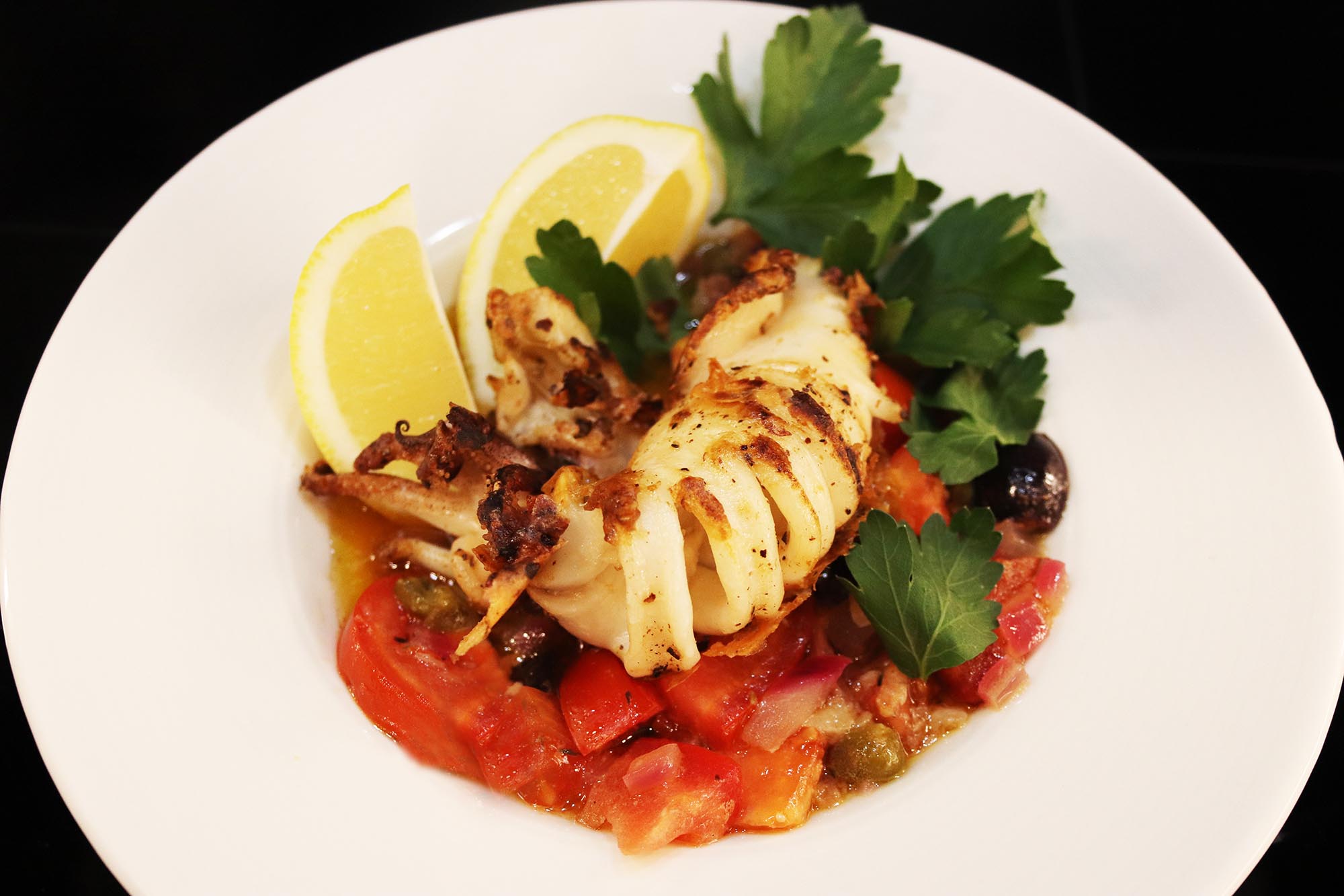 Grilled Calamari - Inspired Cuisine