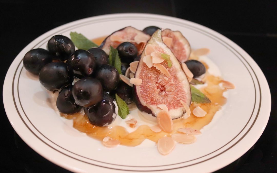 Honey Roasted Figs, Crème Fraîche and Limoncello