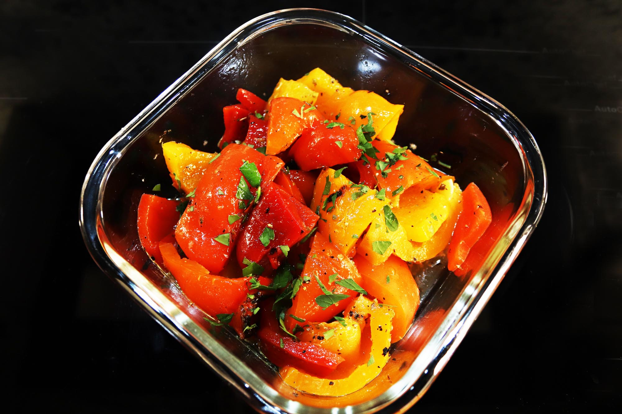 Roasted Bell Pepper Salad - Inspired Cuisine