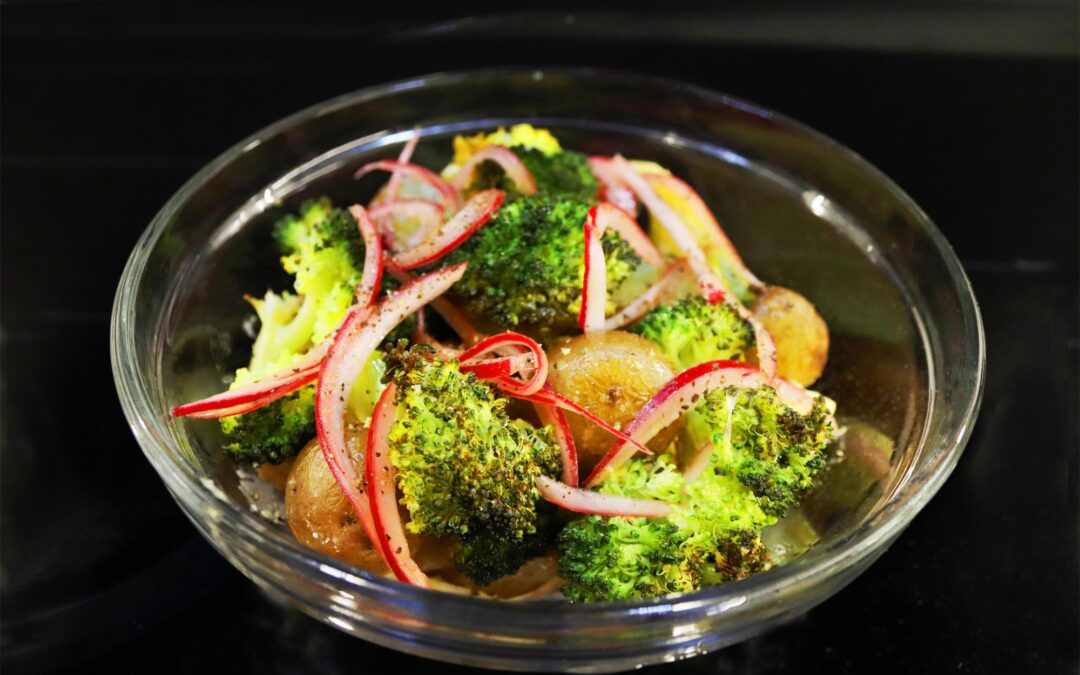 Roasted Mini Reds and Broccoli Salad