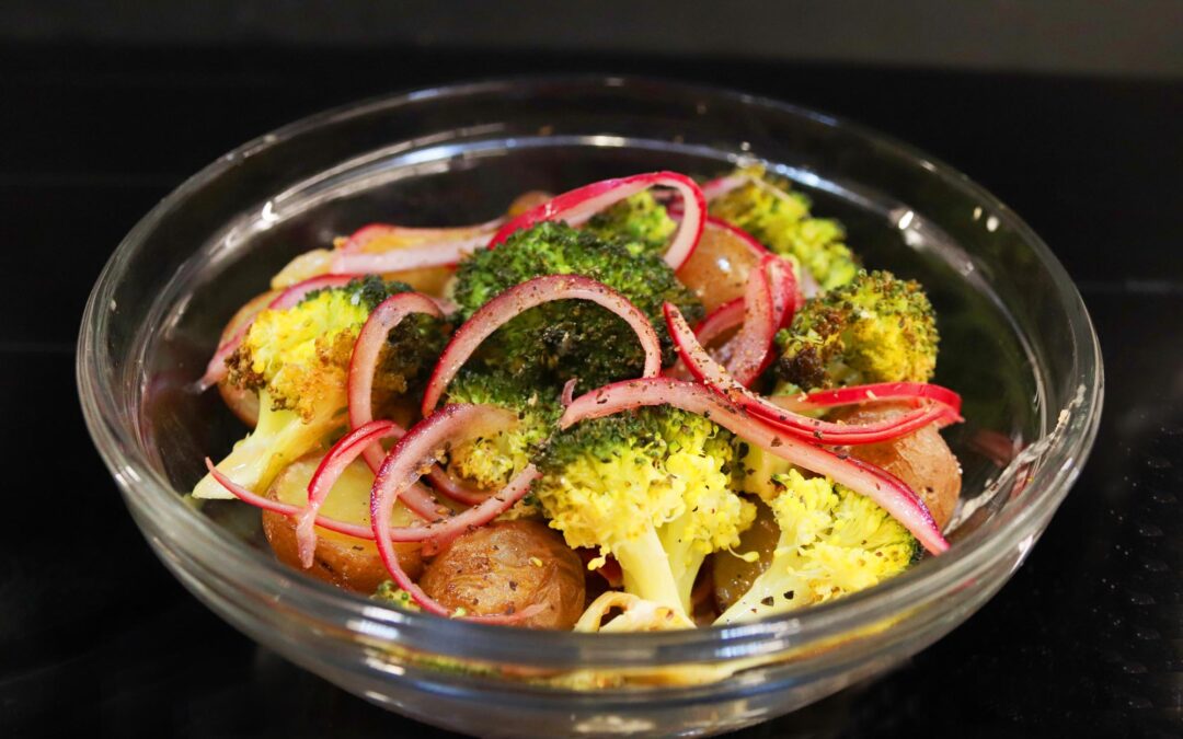 Roasted Mini Reds and Broccoli Salad