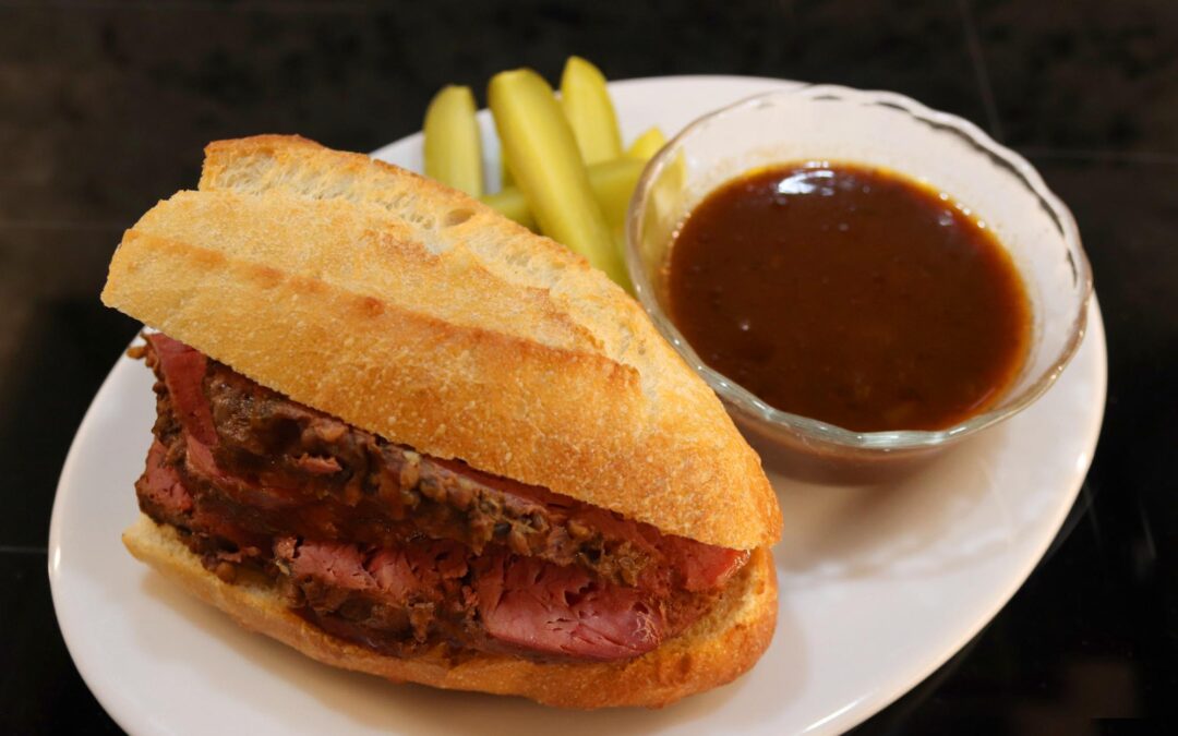 Corned Beef on a Baguette