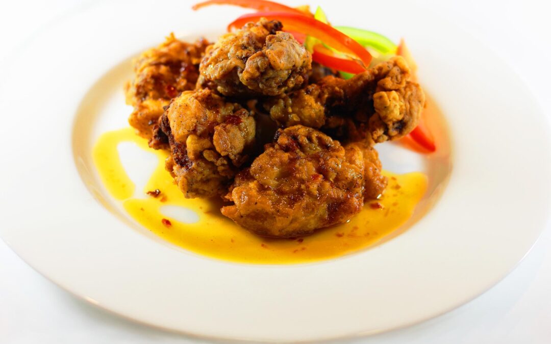 Fried Chicken with Honey, Chilli and Lime Sauce