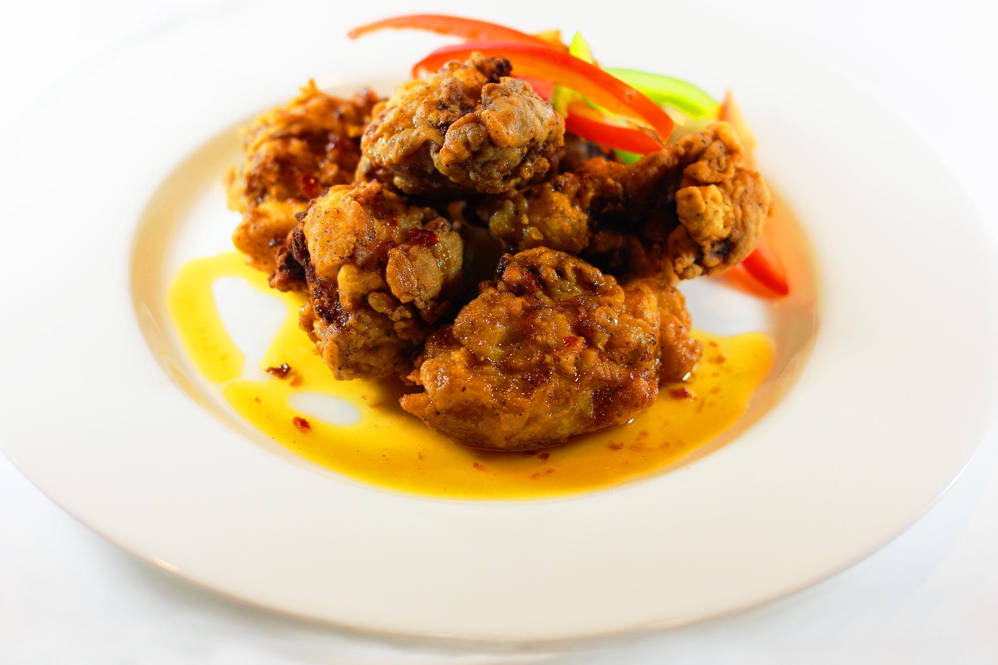 Fried Chicken with Honey, Chili and Lime Sauce - Inspired Cuisine