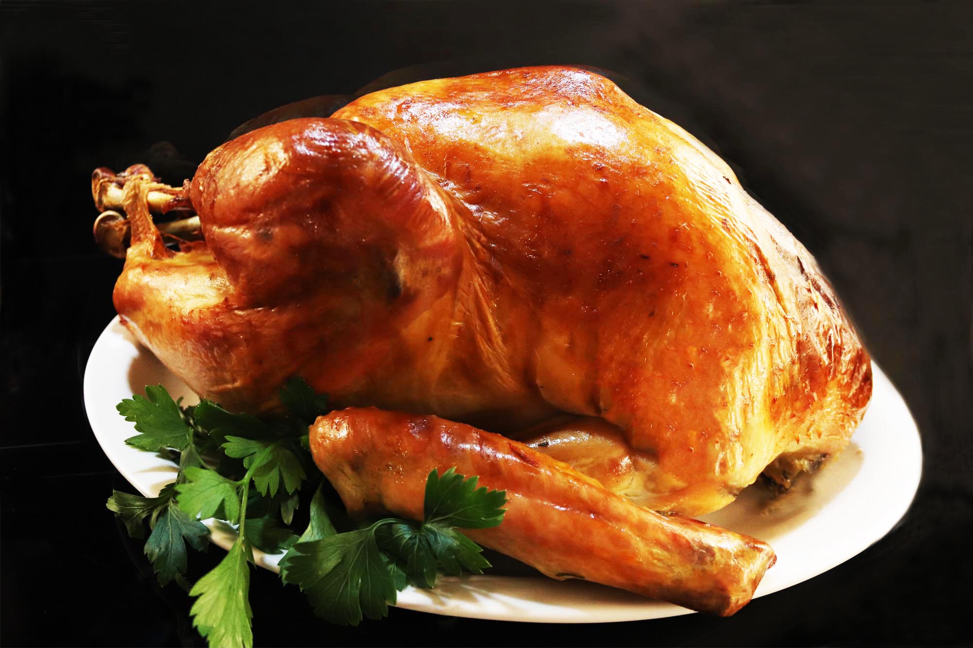 Roast Turkey with Bread, Mushroom and Sage Stuffing - Inspired Cuisine