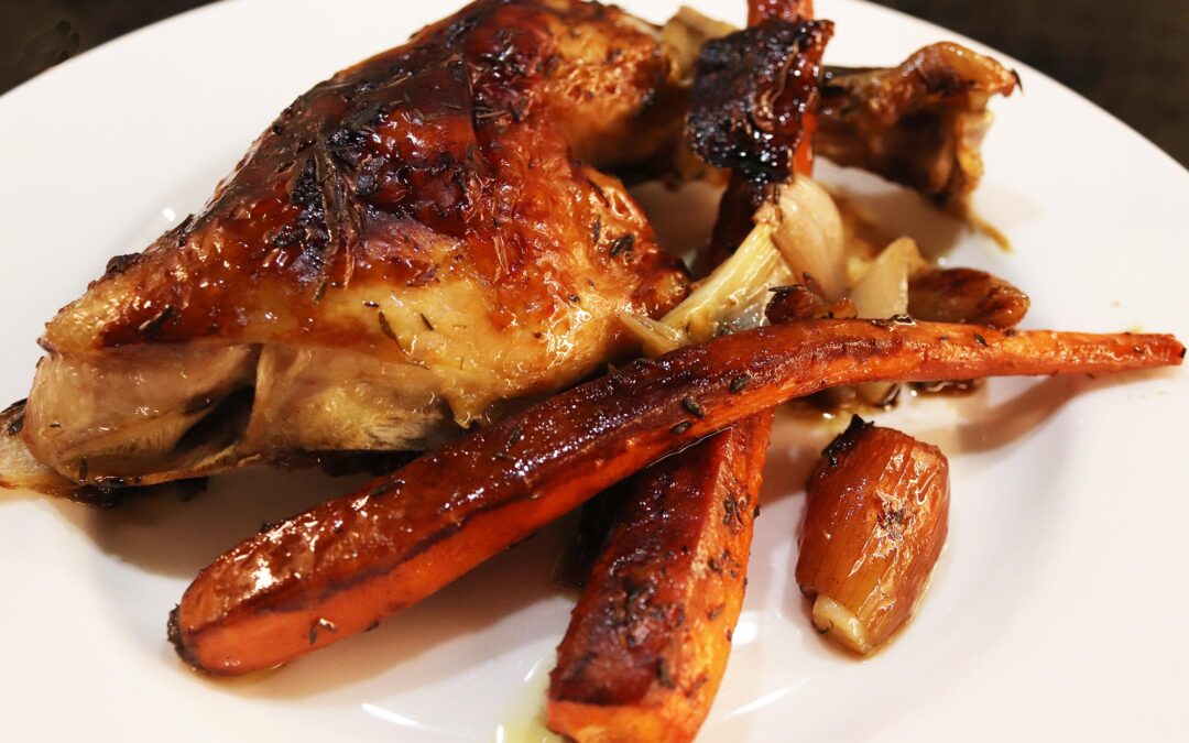 Chicken Roasted with Shallots, Garlic and Thyme
