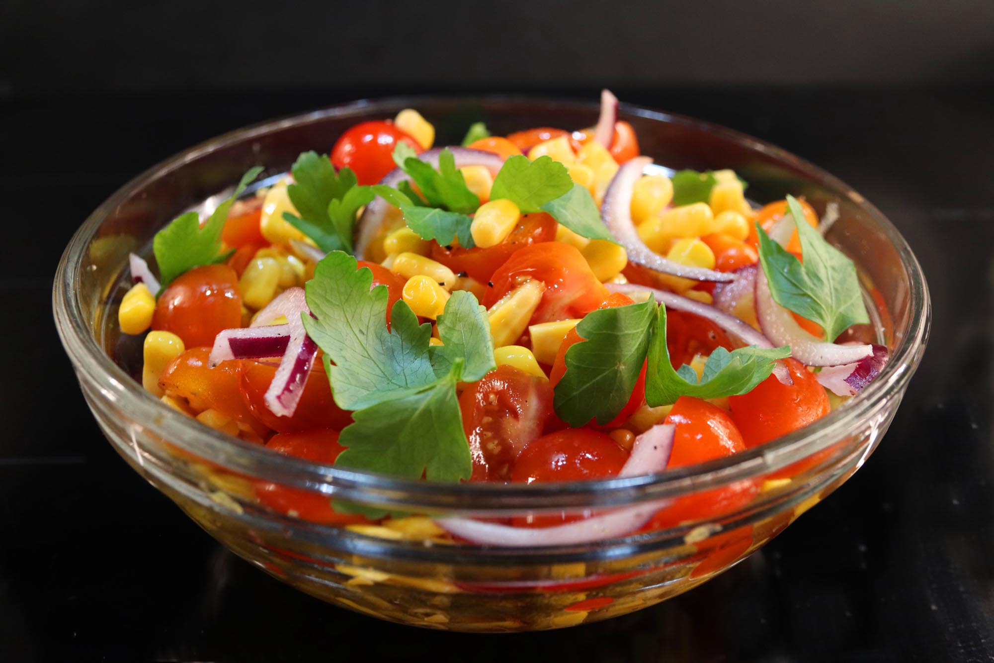 Tomato and Corn Salad - Inspired Cuisine