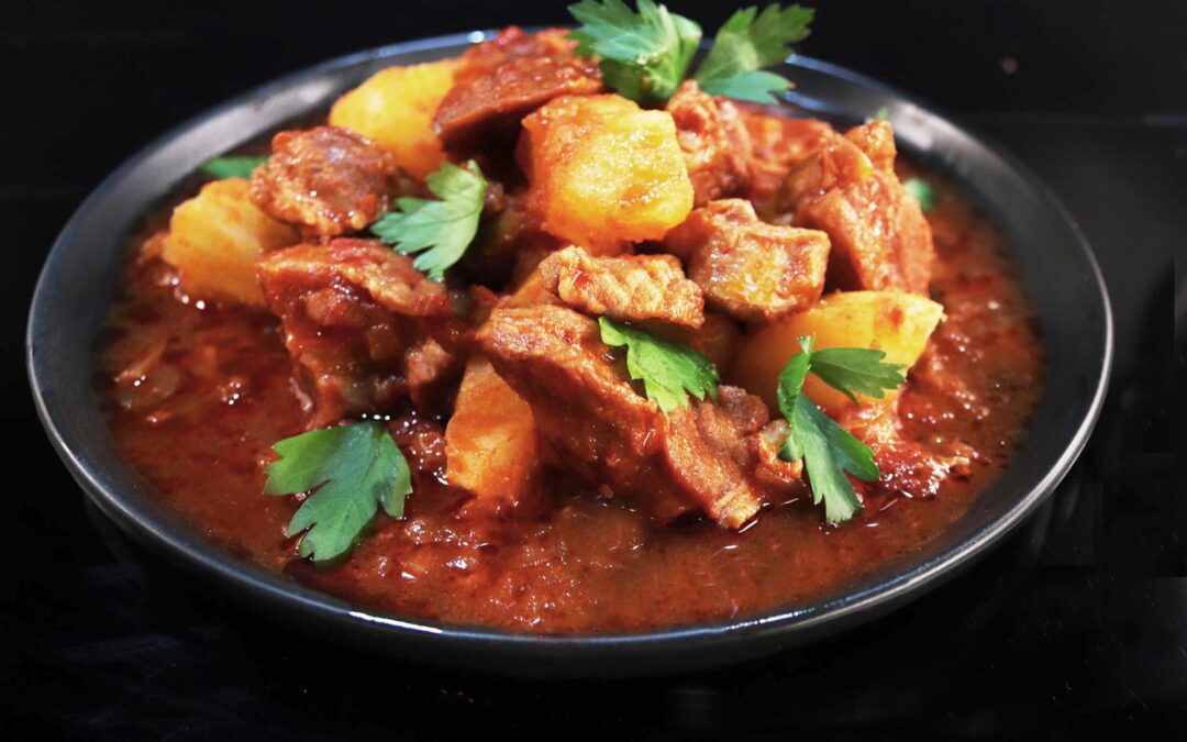 Hungarian Pork Paprikash Stew