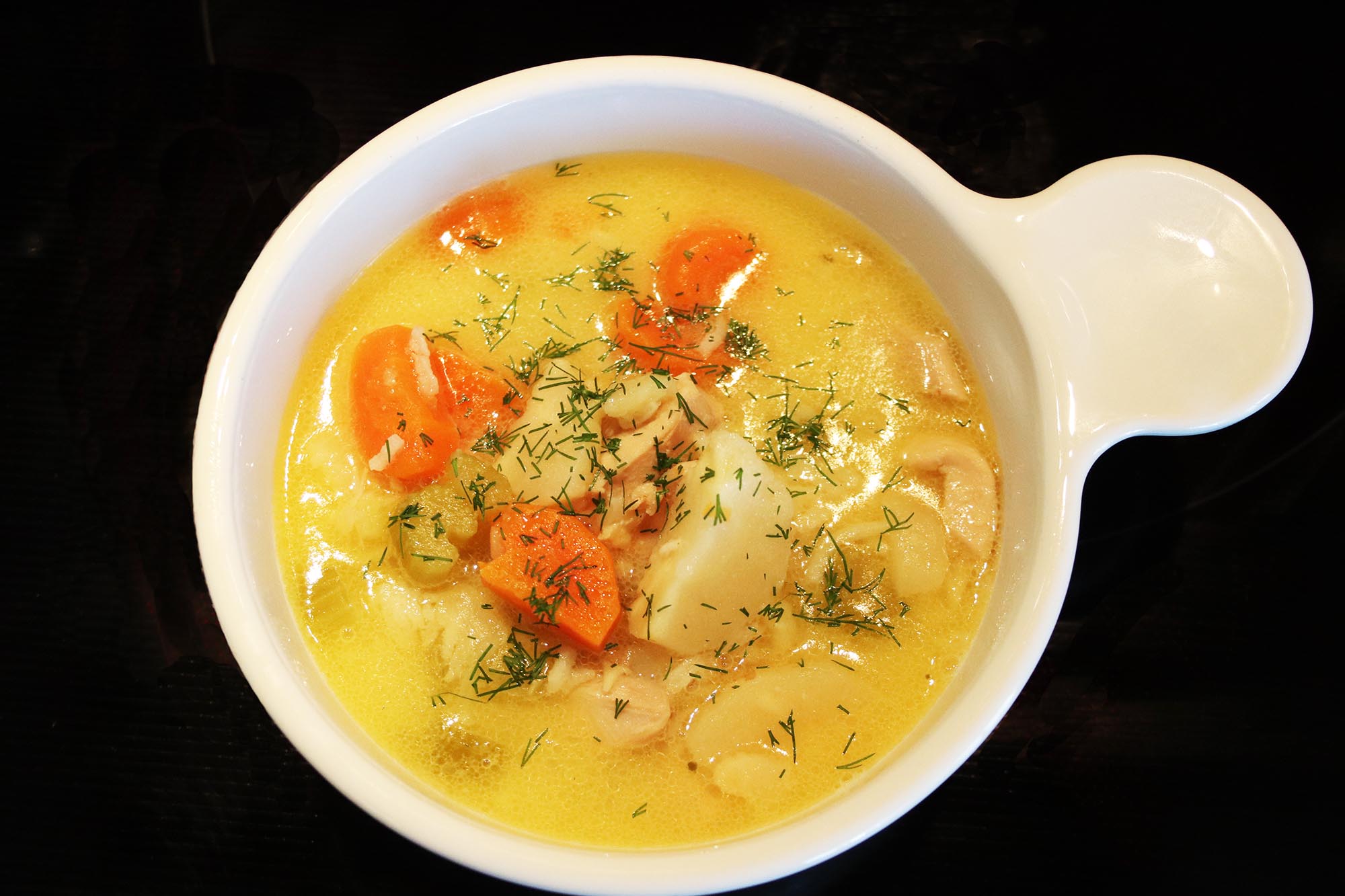 Creamy Lemon Chicken Rice Soup - Inspired Cuisine