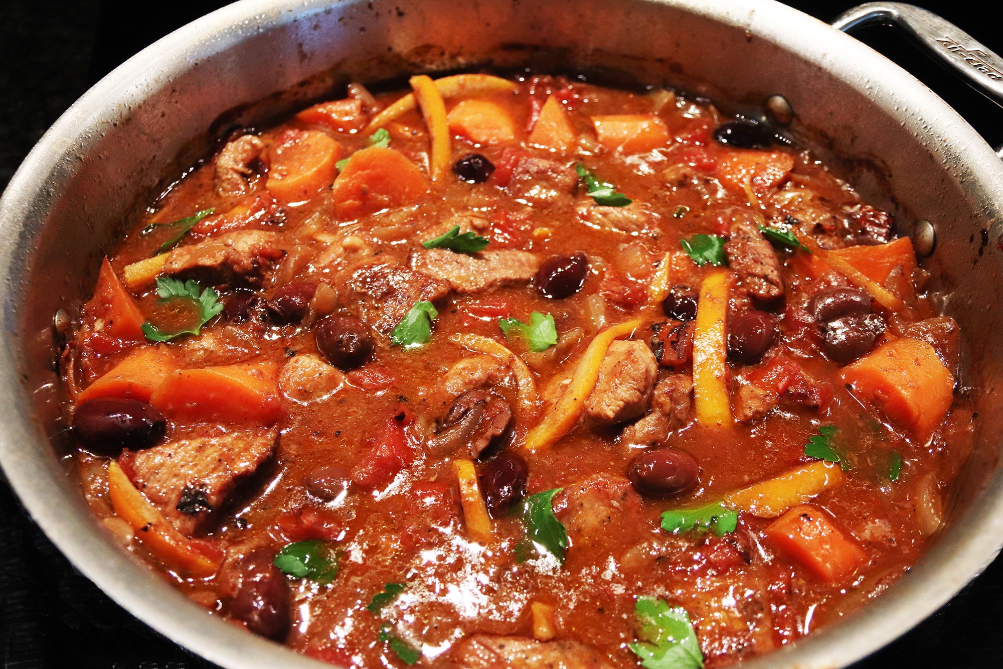 Rustic Veal Stew with Olives and Potatoes - Inspired Cuisine