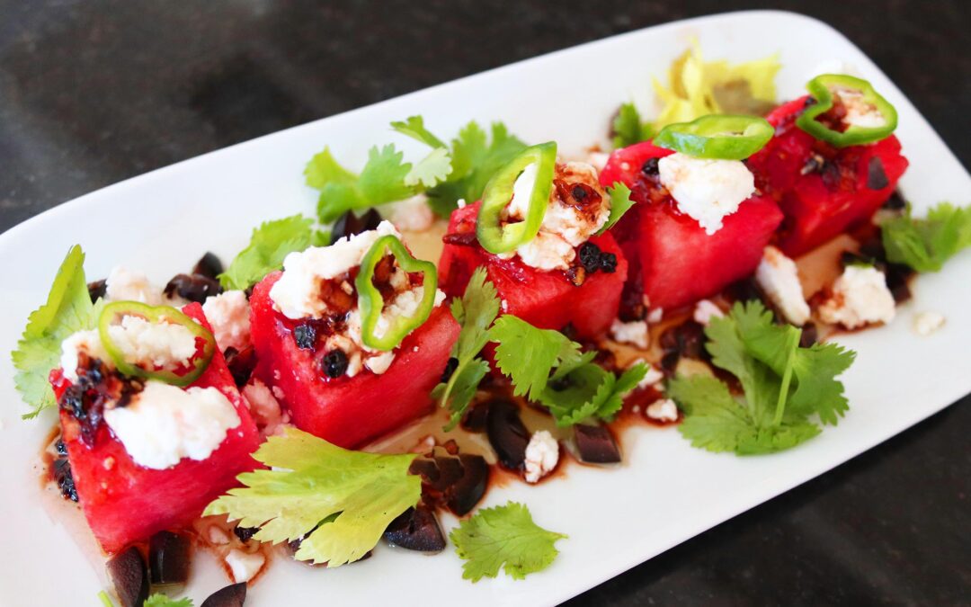 Spicy Watermelon and Feta Salad