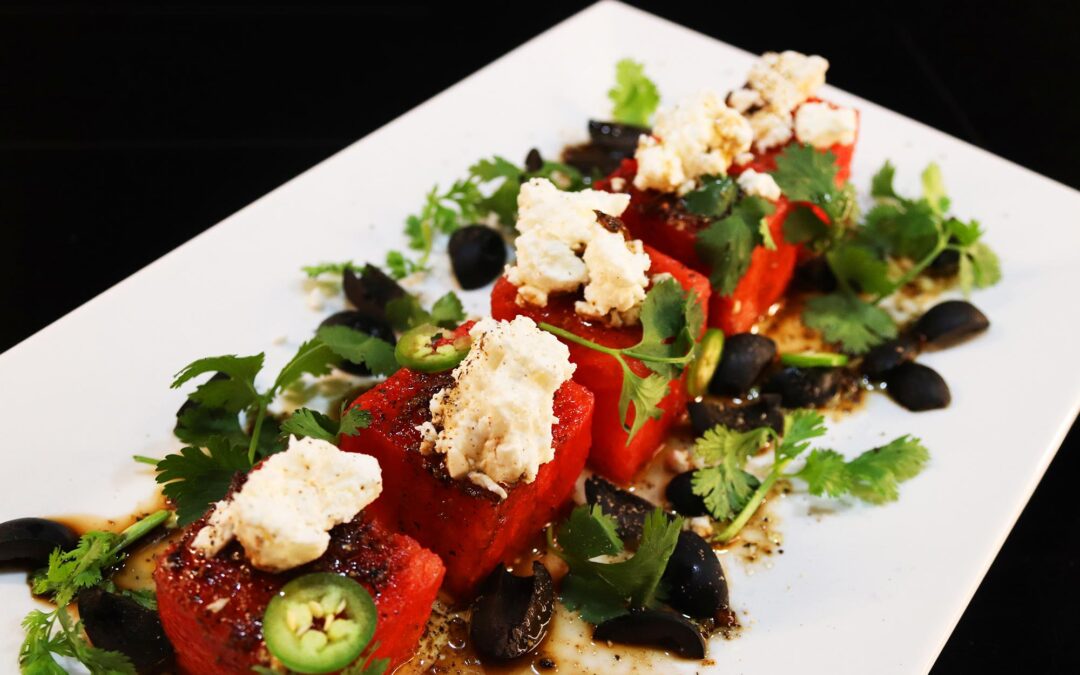 Spicy Watermelon and Feta Salad