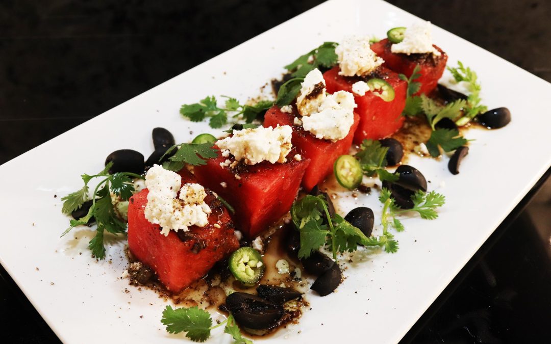 Spicy Watermelon and Feta Salad