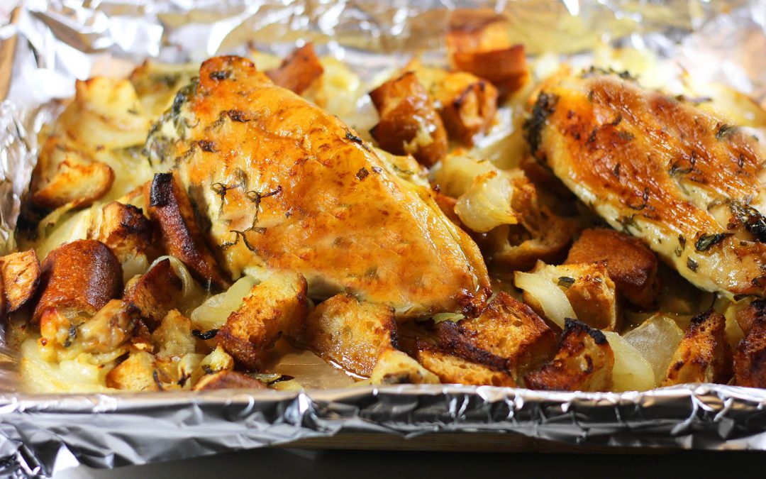 Sheet Pan Roasted Tarragon Chicken