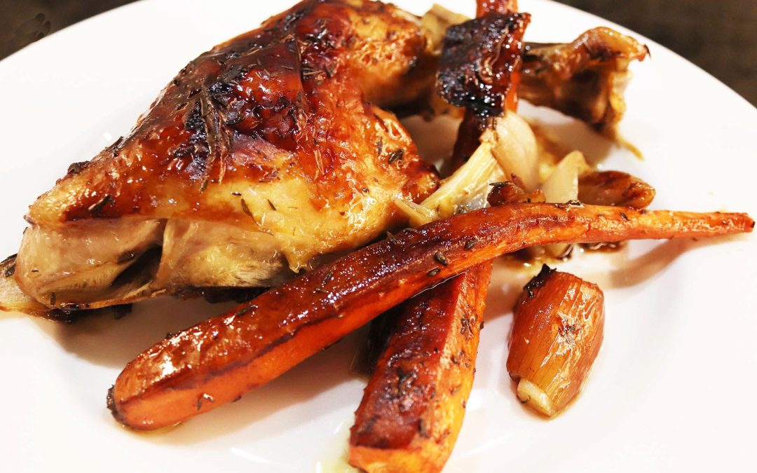 Chicken Roasted with Shallots, Garlic and Thyme