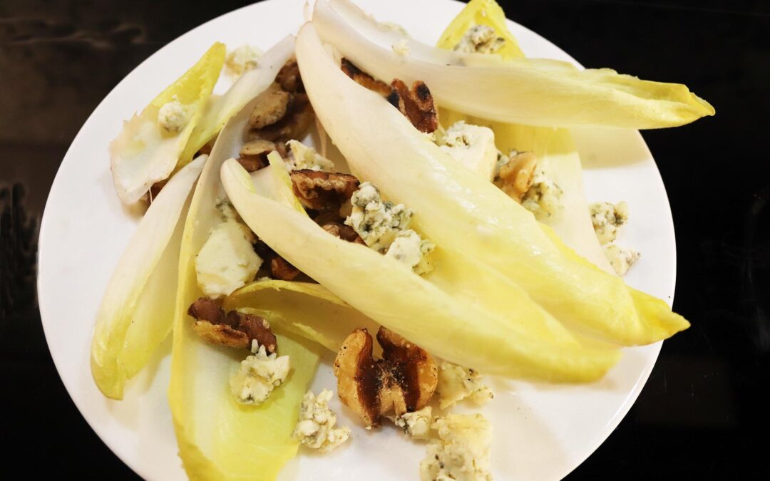 Winter Endive Salad with Toasted Walnuts & Blue Cheese