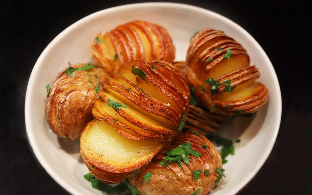 Mini Hasselback Potatoes