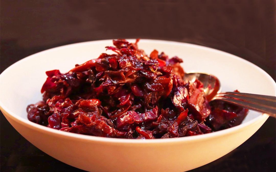 Red Cabbage, Granny Smith Apples and Balsamic Vinegar