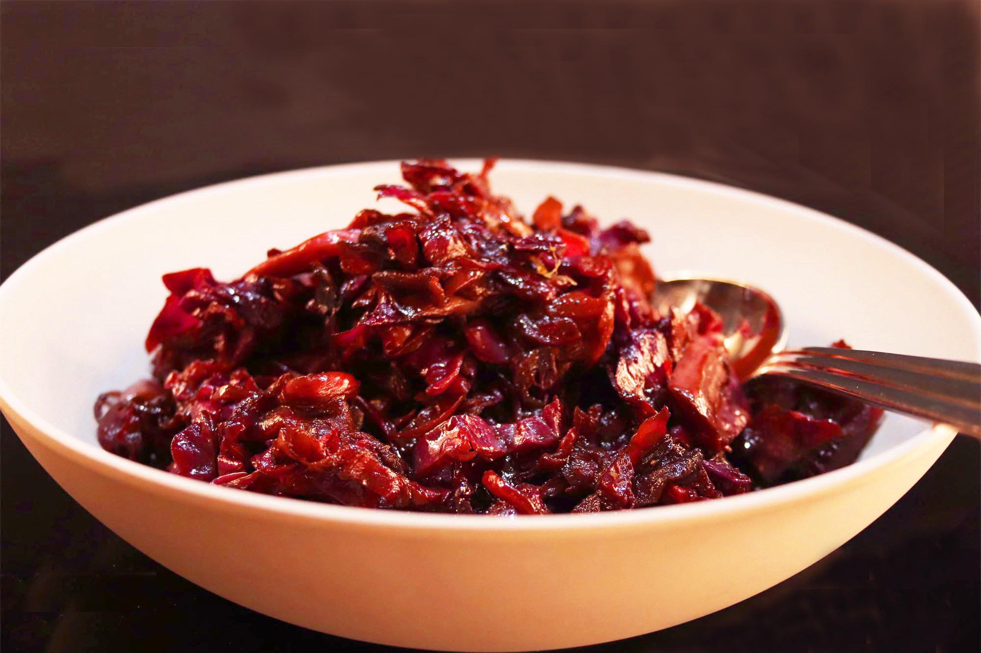 Red Cabbage, Granny Smith Apples and Balsamic Vinegar - Inspired Cuisine