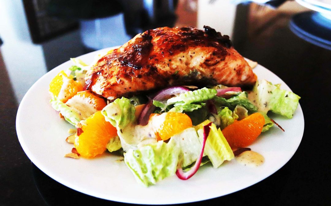 Mango Chutney Glazed Salmon
