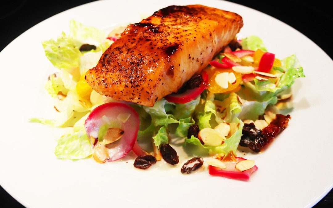 Mango Chutney Glazed Salmon