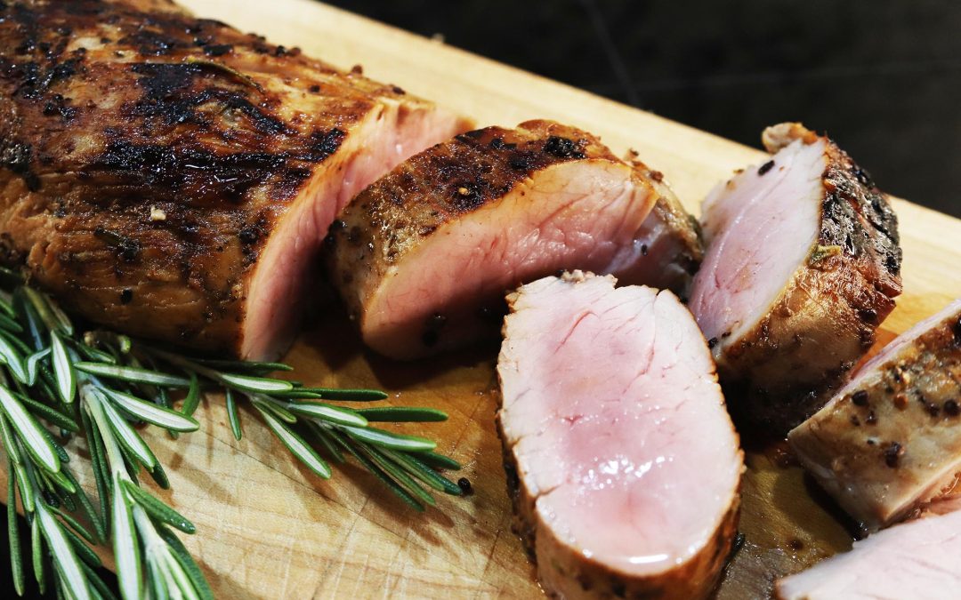 Mustard and Brown Sugar Glazed Pork Tenderloin