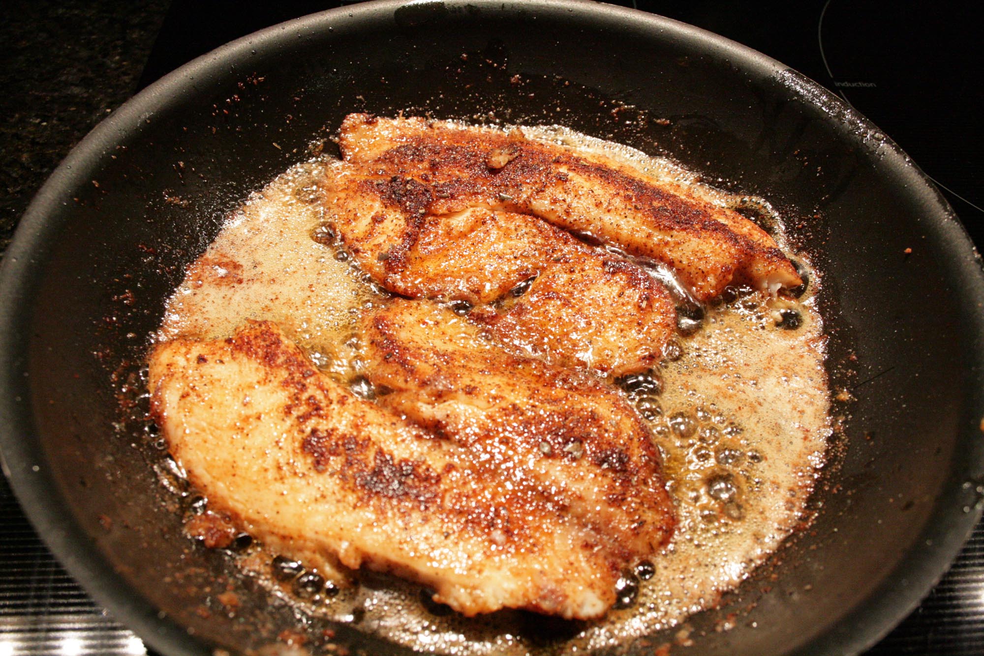 Blackened Pan Fried Tilapia - Inspired Cuisine