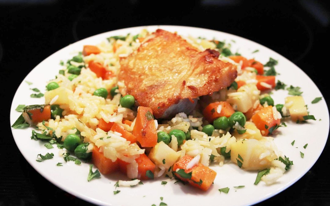 Chicken and Rice with Root Vegetables